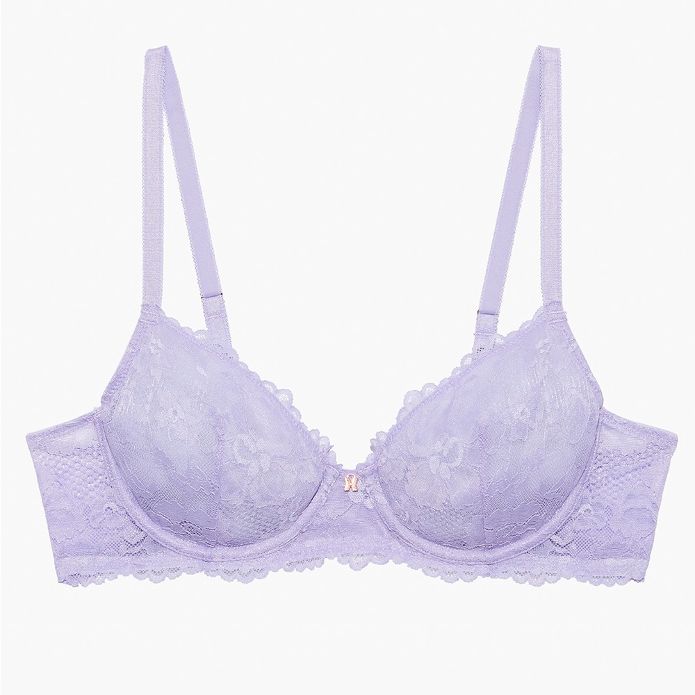 SAVAGE X FENTY NOT SORRY LIGHTLY LINED LACE BALCONETTE BRA